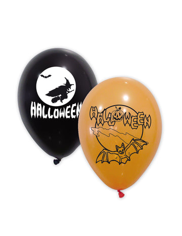 10 crnih balona lateksa i Halloween Orange 30 cm