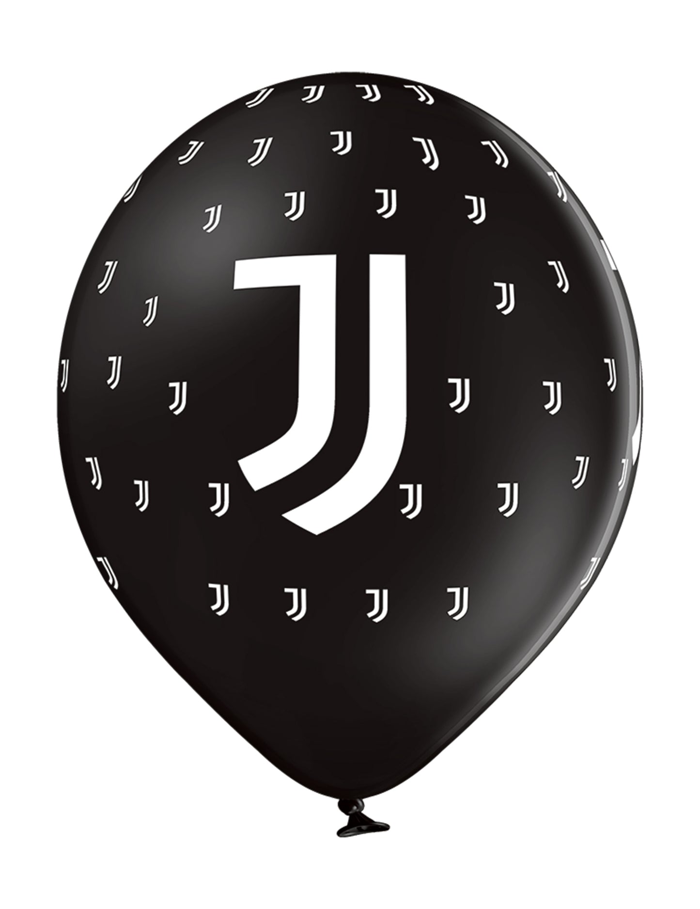 12 balona lateksa Juventus crno -bijelo 30 cm