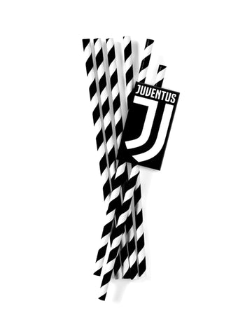 12 Kartonske slamke Juventus 19,5 cm