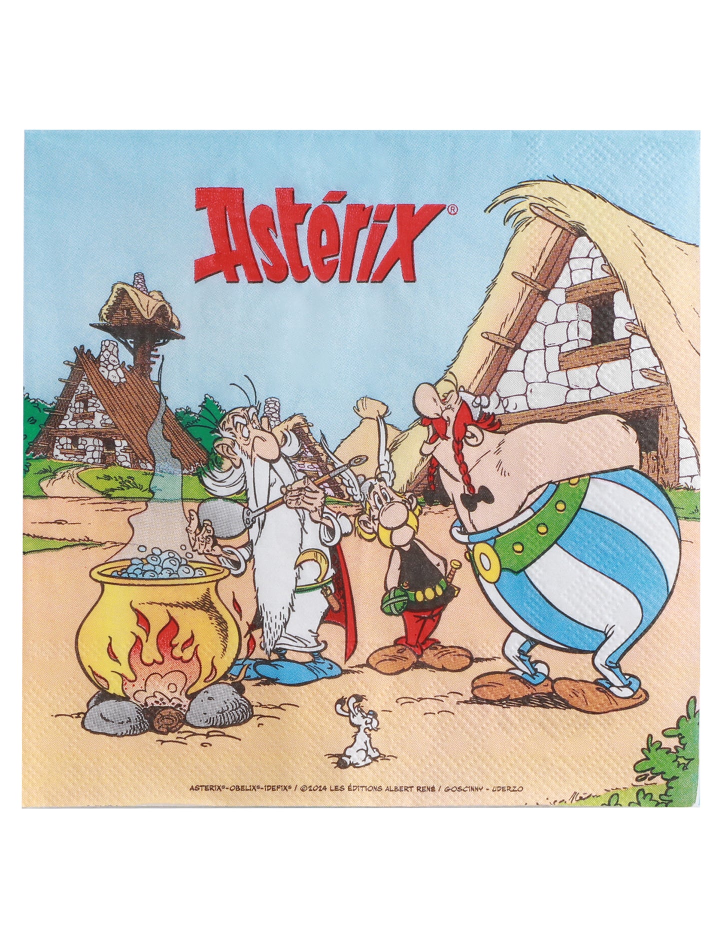 20 Serviettes en papier Astérix 33 x 33 cm