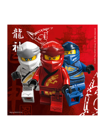 20 fsc lego ninjago 33 x 33 cm papirnati ručnici