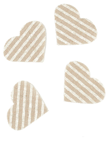 24 Confetti Coeur u posteljini od 5,5 x 4 cm