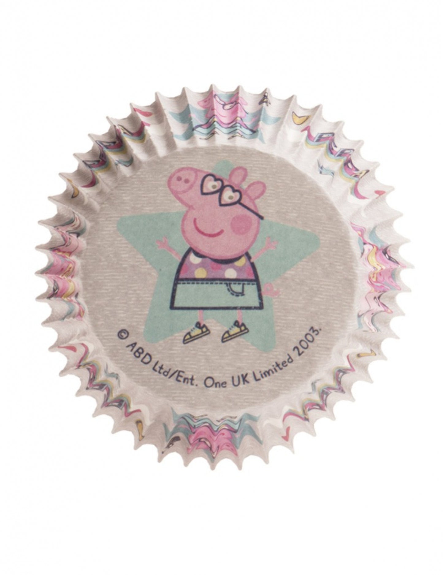 25 cupcakesa u Peppa Pig 5 x 3 cm papirnati cupcakes