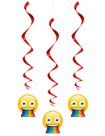 3 Emoji Rainbow 66 cm spiralne suspenzije