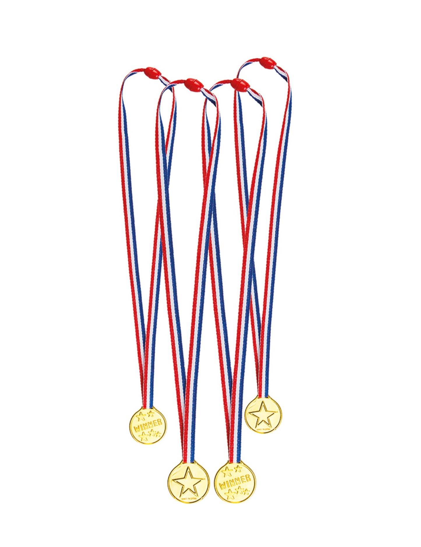 4 trobojne mini medalje