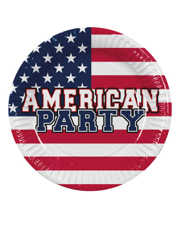 10 kartonske ploče American Party 23 cm