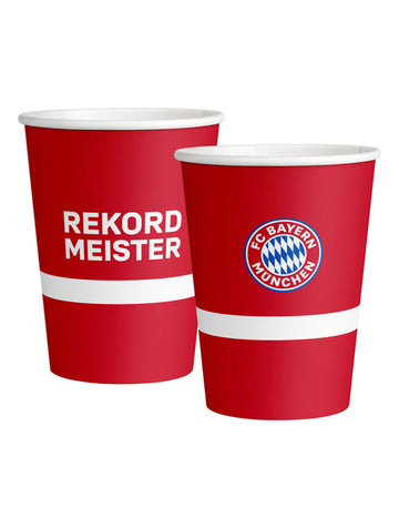 6 velikih kartonskih čaša FC Bayern München 500 ml