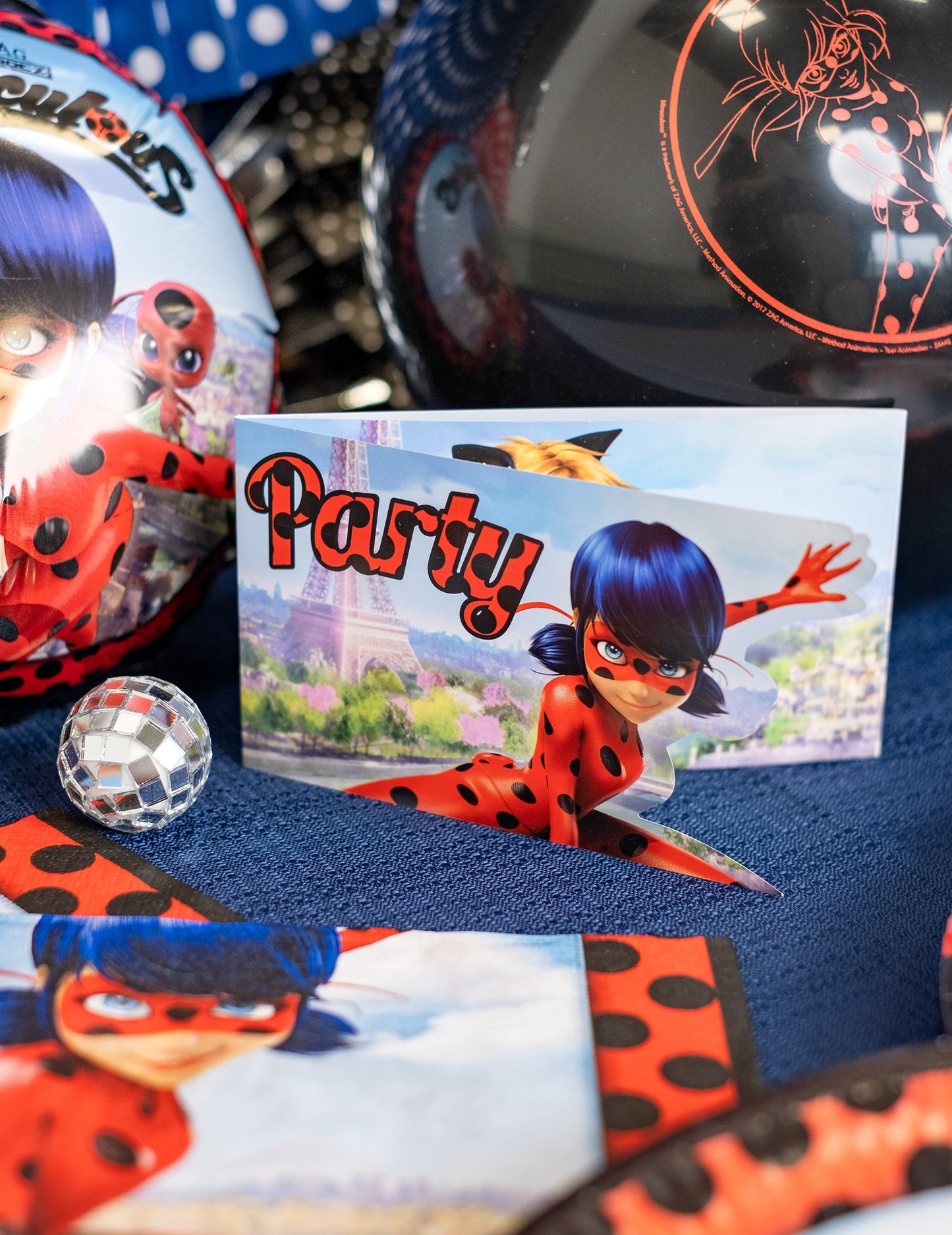 8 kutija za pozivnice za zabavu s omotnicama Ladybug