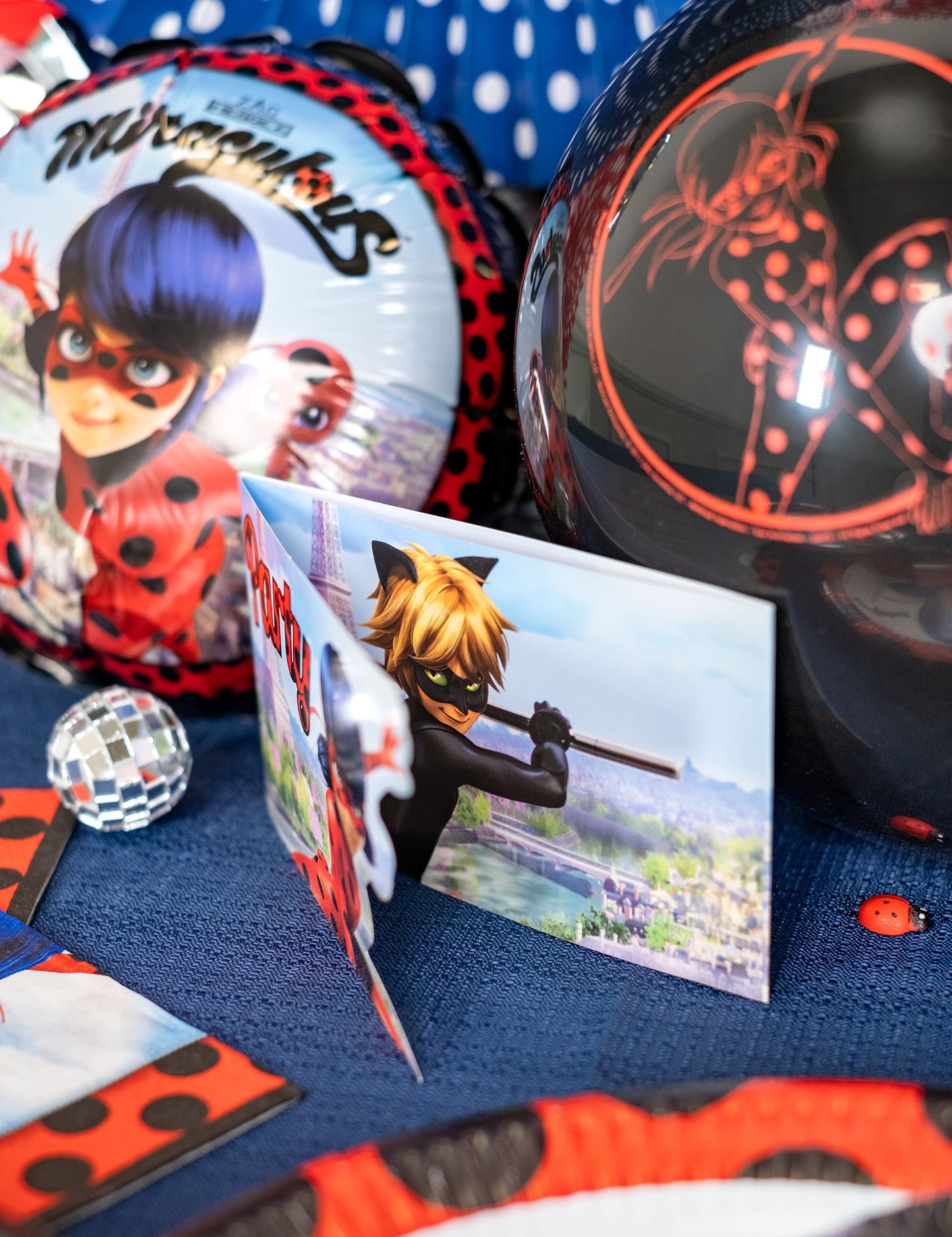 8 kutija za pozivnice za zabavu s omotnicama Ladybug