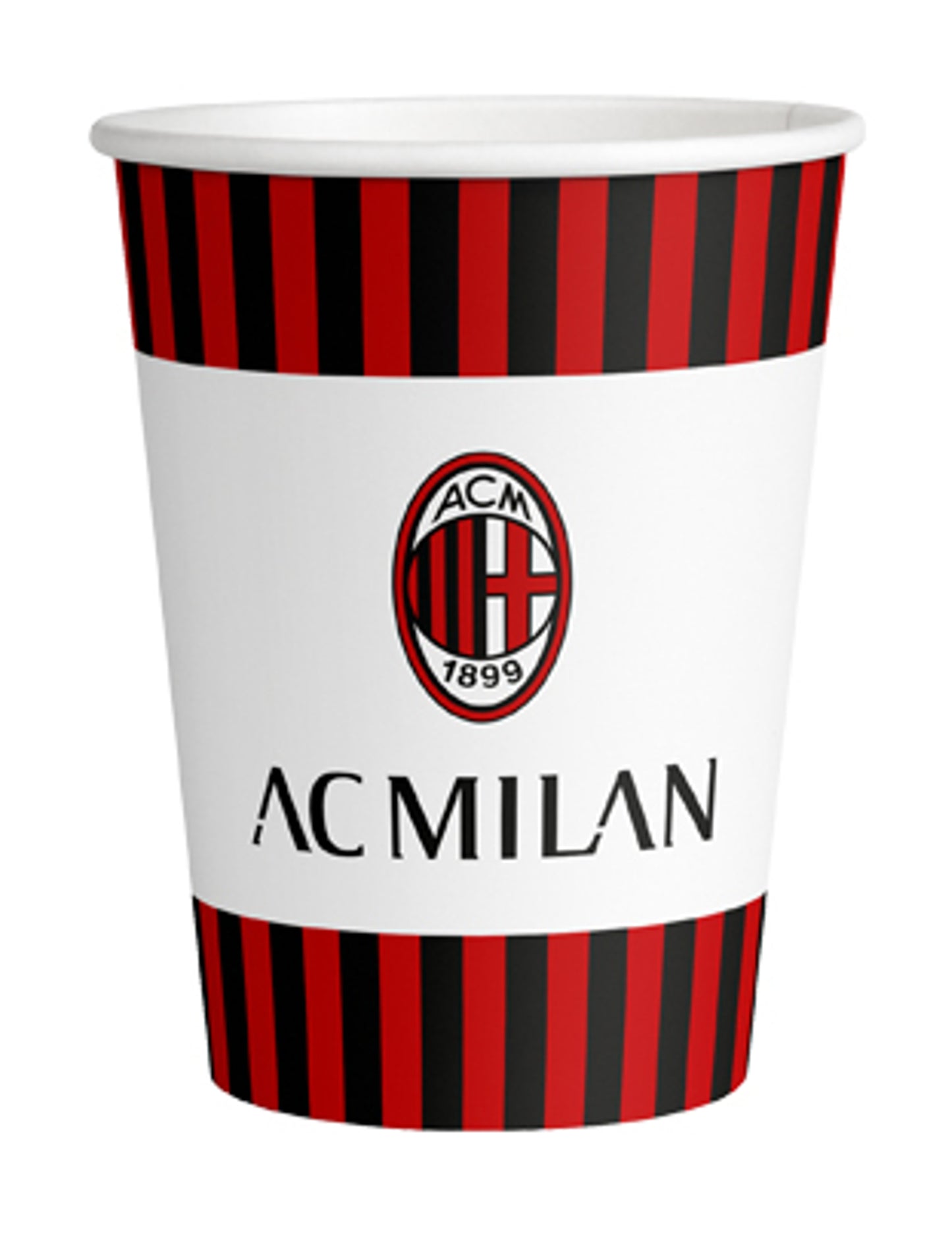 8 Kartonske čaše AC Milan 250 ml