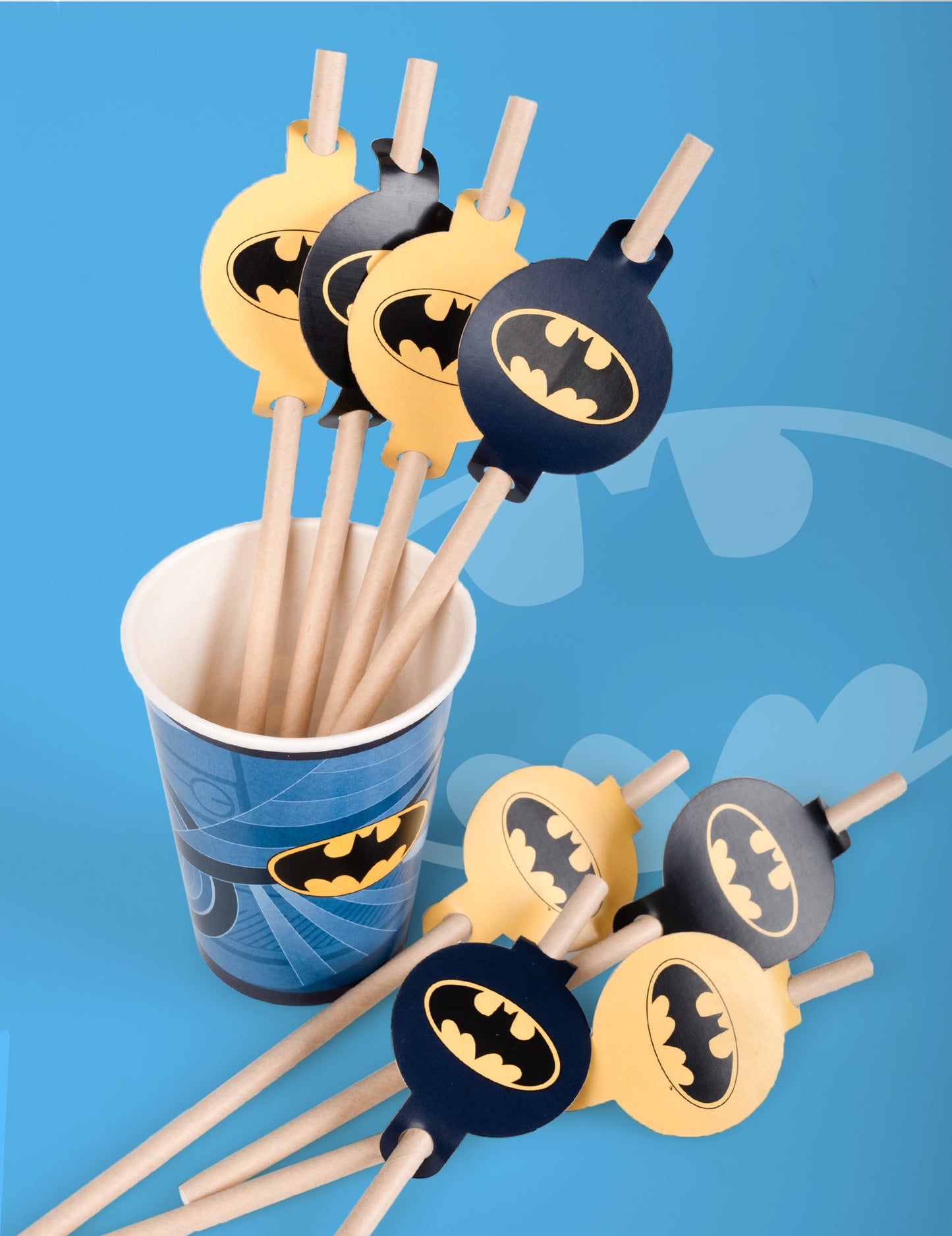 8 Batman Cardboard Smamws 20cm