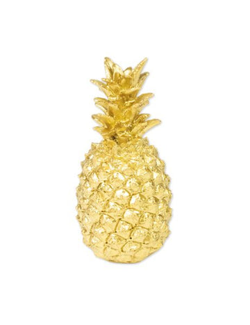 Ukrasni ananas u zlatnoj smoli 18 cm