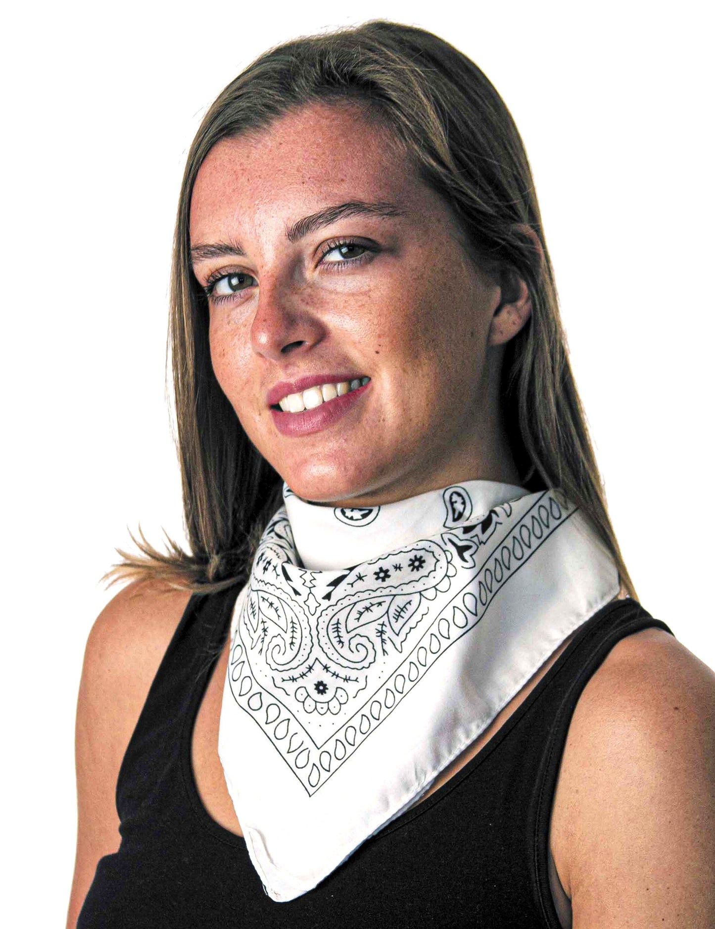 Odrasla bijela bandana