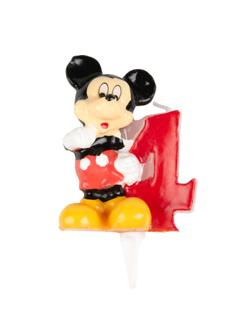 Svijeća broj 4 Mickey 6,5 cm