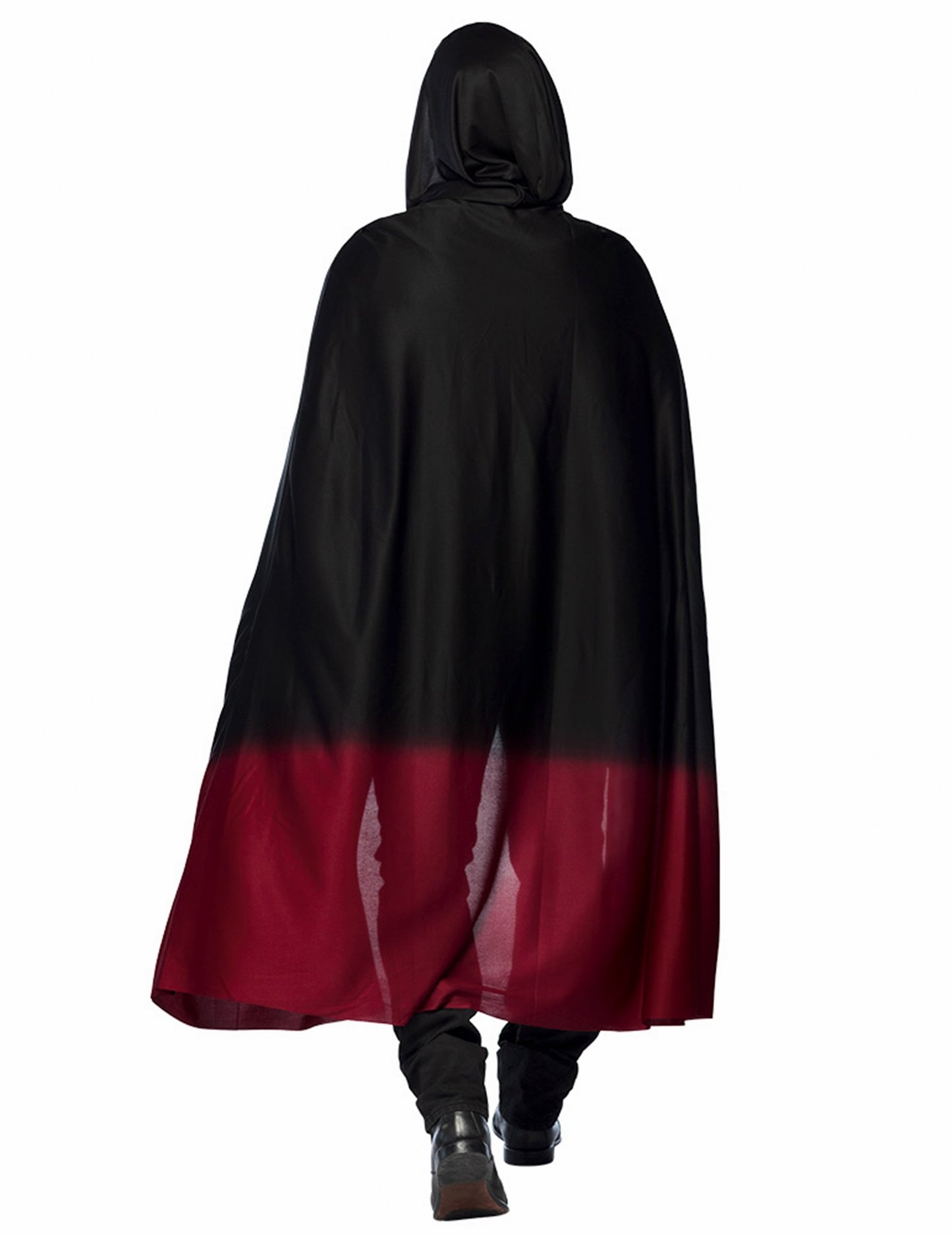 Cape Black degradirana crvena za odrasle Halloween