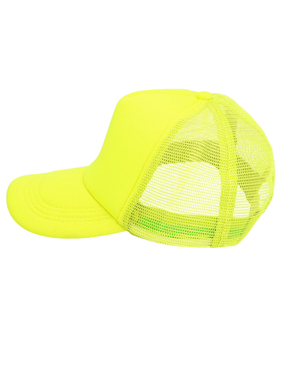 Casquette jaune fluo adulte