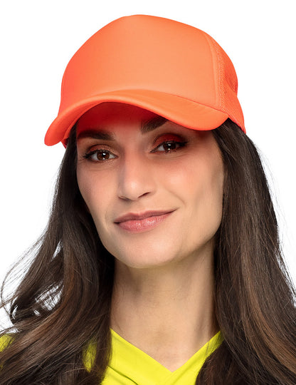 Casquette orange fluo adulte