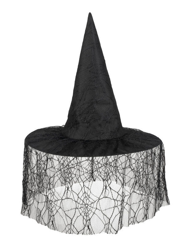 Crna vještica šešira s Halloween Woman Spider Veil