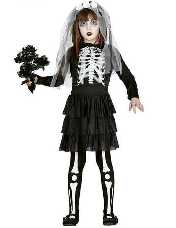 Skeleton Girl oženjen kostim