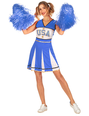 Pompom Girl USA Blue Woman kostim