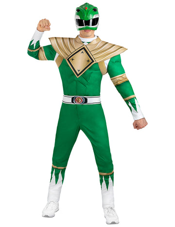 Odrasli zeleni kostim Power Ranger