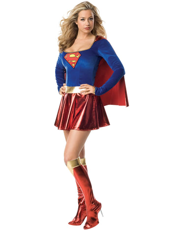 Seksi supergirl žena kostim