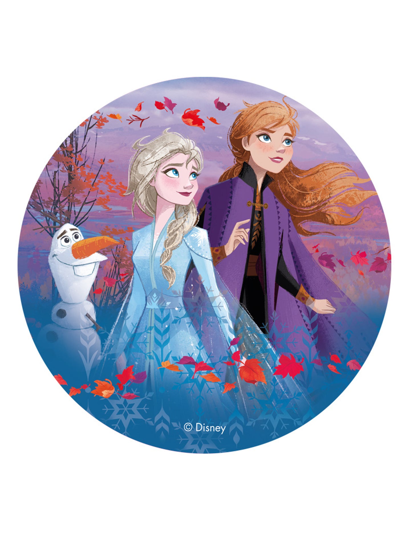 Azimski disk Snježna kraljica 2 Anna, Elsa i Olaf 20 cm