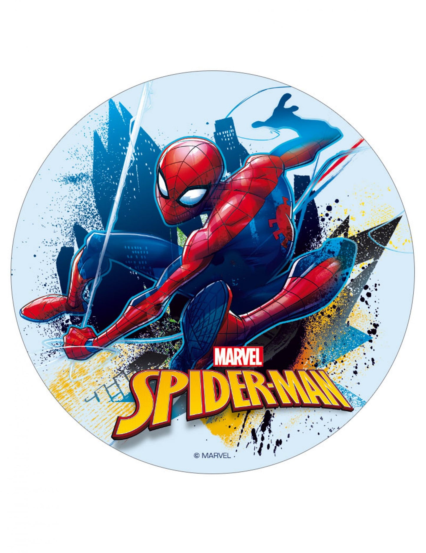 Spiderman šećerni disk 16 cm