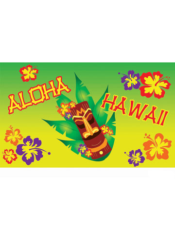 Dekoracija zida Aloha u tkanini od 90 x 150 cm