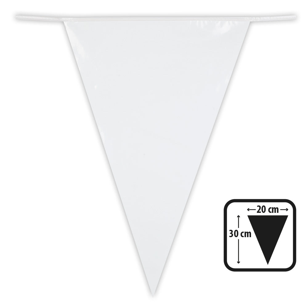 Bijeli pennant Garland 10m