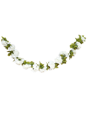 Bijeli hortenziji cvijet Garland 220 cm