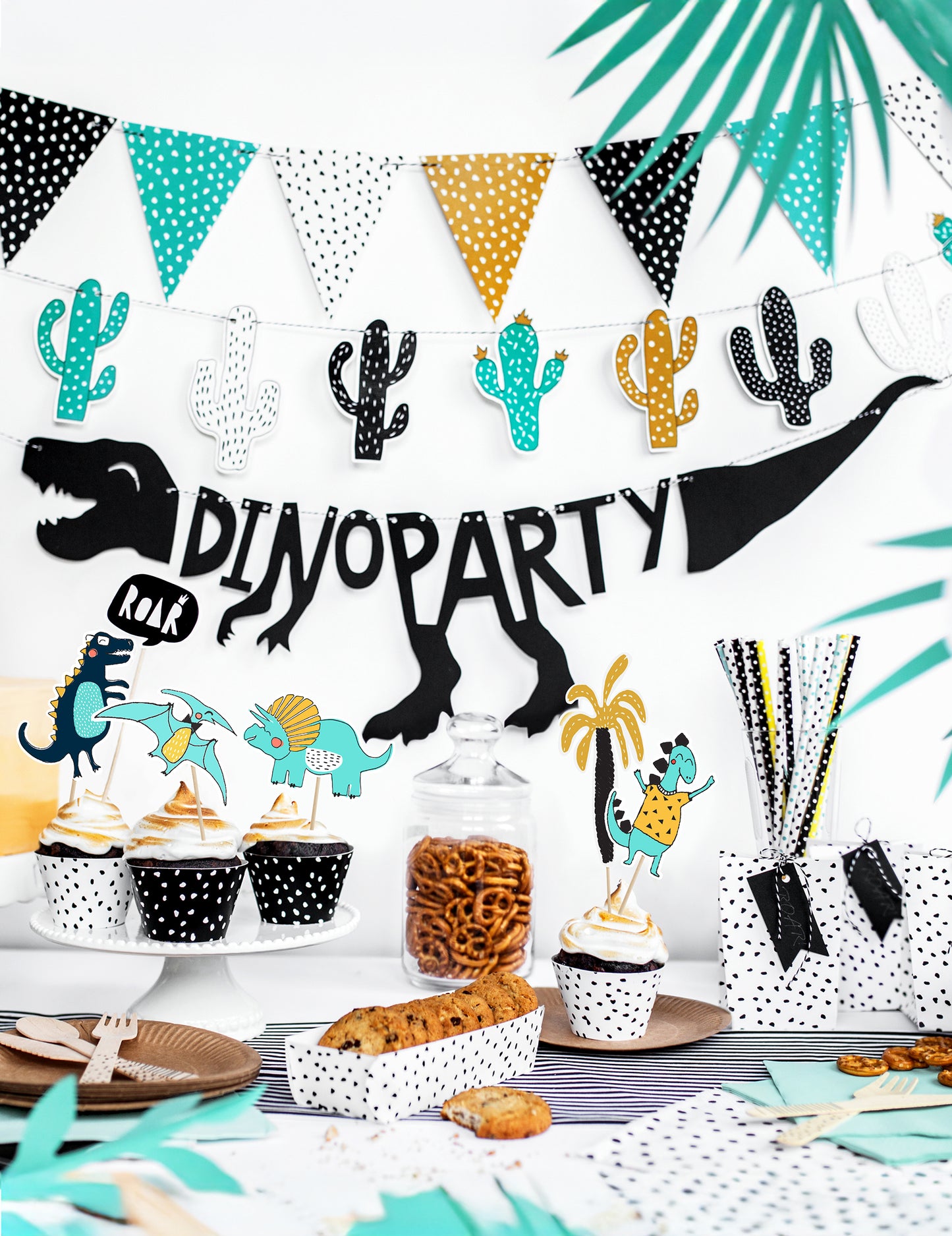 Dino Party Dino Party 90 x 20 cm kostur s kosturom