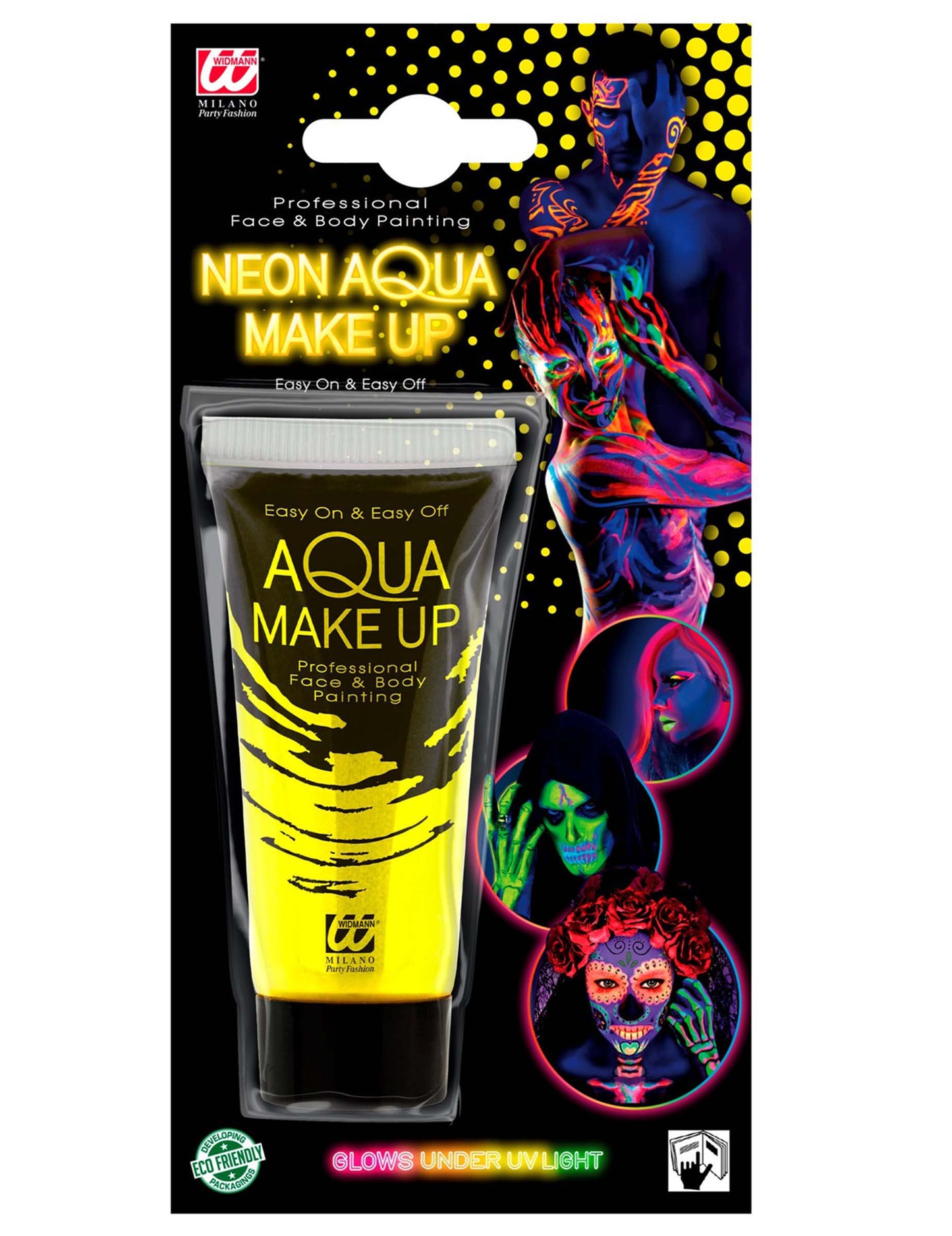 Fluo žuta neonska šminka 30 ml