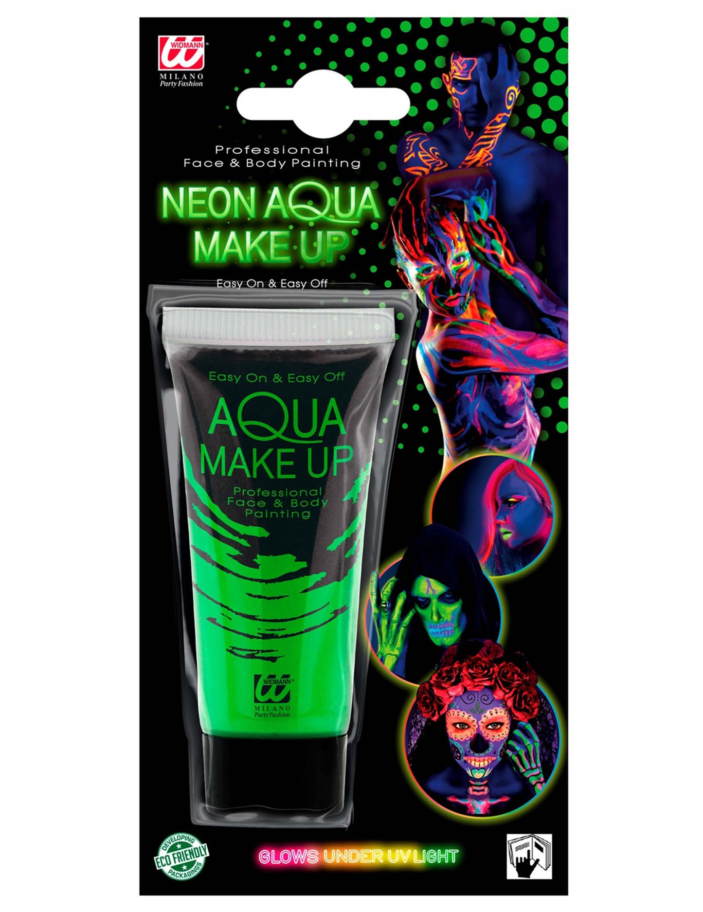 Fluo zelena neonska šminka 30 ml