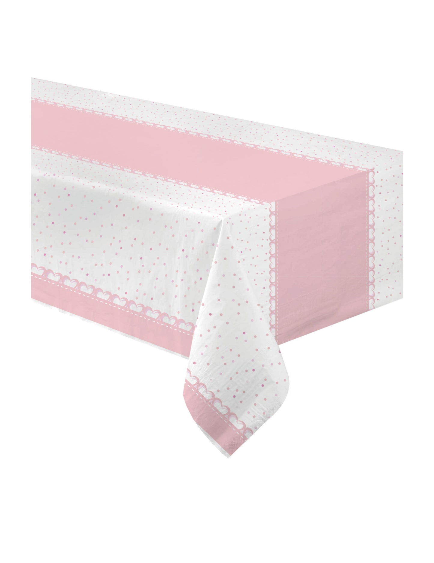 Pink Core Paper Tablecloth 120 x 180 cm