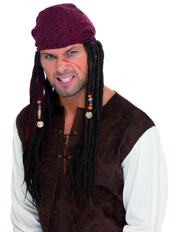 Dreadlocks Man Pirate perika