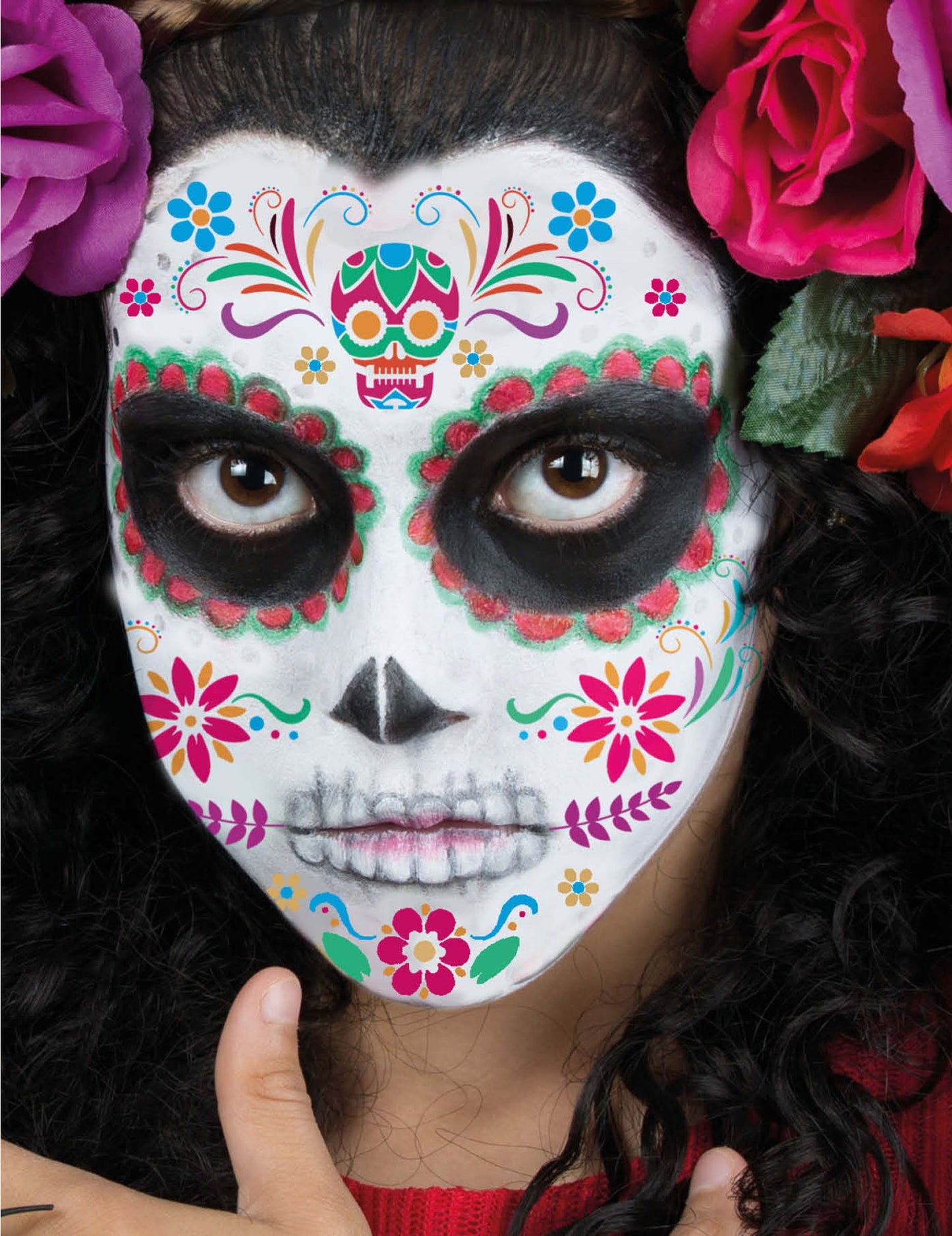 Šminka smnčevi dia de los muertos enfant