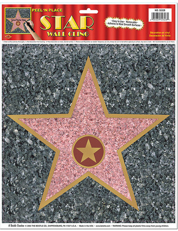 Zvjezdani zidni ukras Walk of Fame 27 cm