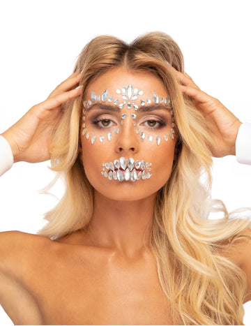 Skeleton Face Facy ljepljive rhinestones