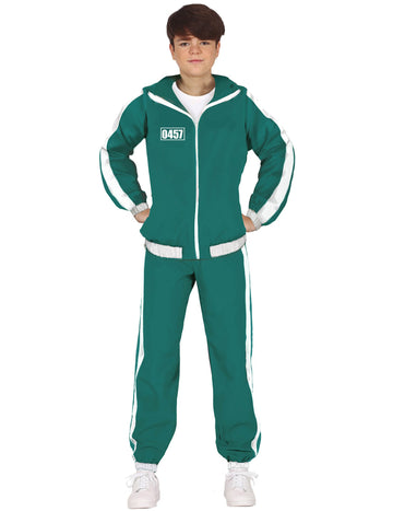 Zeleni tracksuit sudionika broj 457 adolescenata