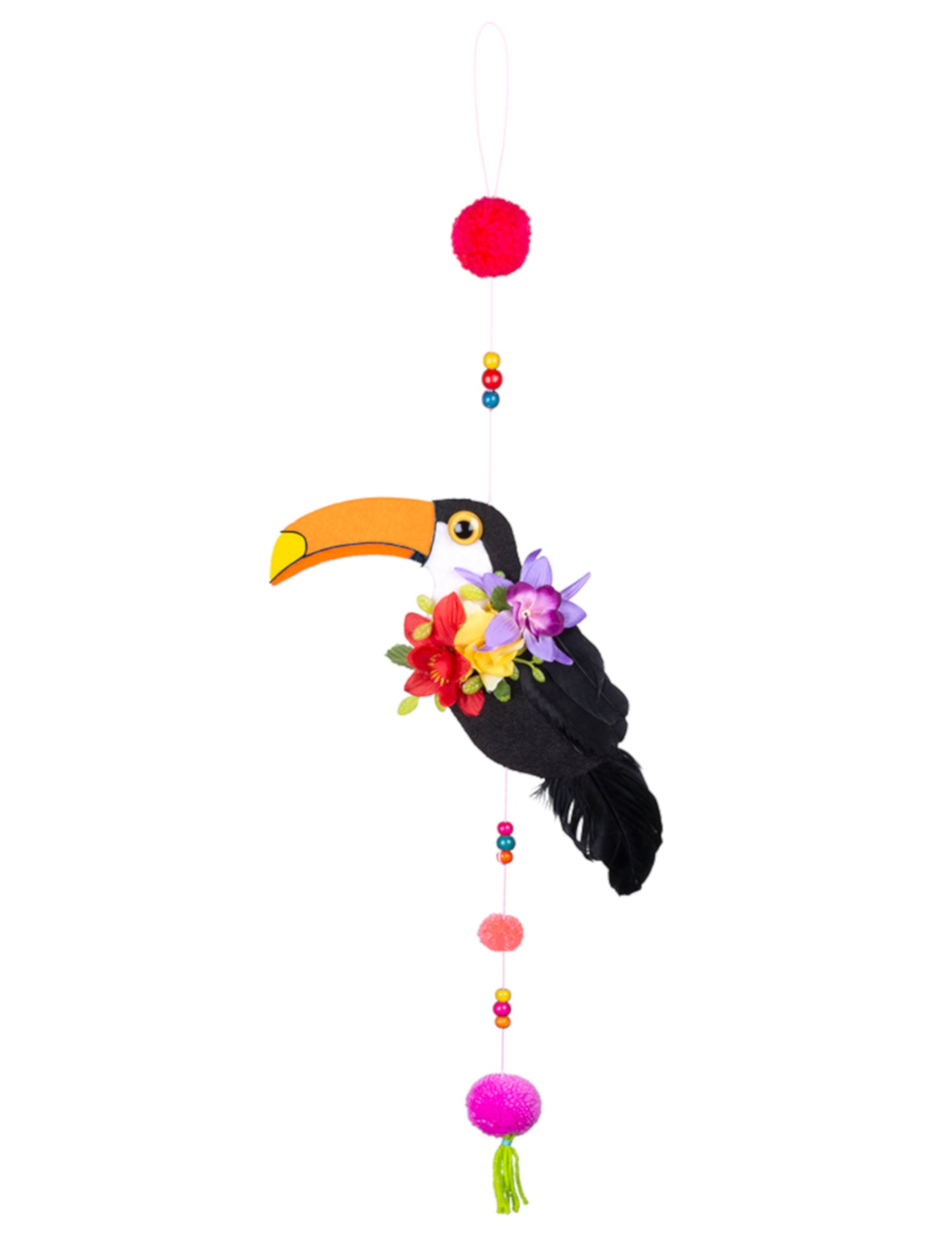 Toucan suspenzija s pompoma 70 cm